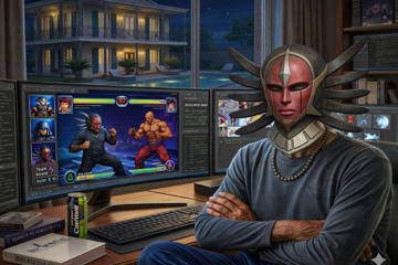 Elijah working on an turn-based RPG.